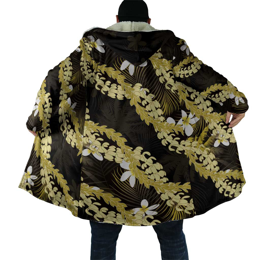 Puakenikeni Maile Lei Cloak Frangipani Yellow Tropical Leaves