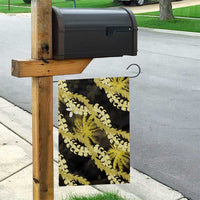 Puakenikeni Maile Lei Garden Flag Frangipani Yellow Tropical Leaves