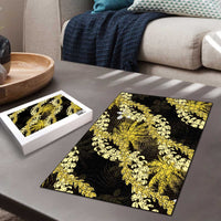 Puakenikeni Maile Lei Puzzle Frangipani Yellow Tropical Leaves LT01 - Polynesian Pride