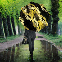 Puakenikeni Maile Lei Umbrella Frangipani Yellow Tropical Leaves LT01 - Polynesian Pride