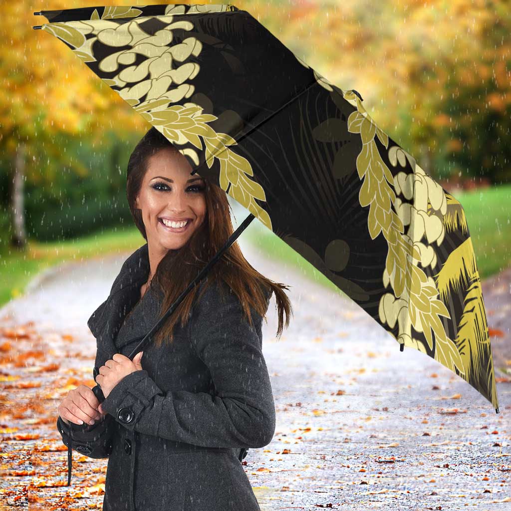 Puakenikeni Maile Lei Umbrella Frangipani Yellow Tropical Leaves LT01 - Polynesian Pride