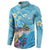 Personalized Hawaii Sea Turtle Button Sweatshirt Hawaii Map Ocean Vibes
