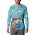 Personalized Hawaii Sea Turtle Button Sweatshirt Hawaii Map Ocean Vibes