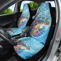 Personalized Hawaii Sea Turtle Car Seat Cover Hawaii Map Ocean Vibes