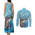 Personalized Hawaii Sea Turtle Couples Matching Tank Maxi Dress and Long Sleeve Button Shirt Hawaii Map Ocean Vibes