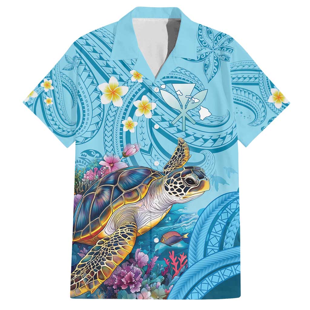 Personalized Hawaii Sea Turtle Family Matching Puletasi and Hawaiian Shirt Hawaii Map Ocean Vibes