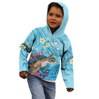 Personalized Hawaii Sea Turtle Kid Hoodie Hawaii Map Ocean Vibes
