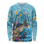 Personalized Hawaii Sea Turtle Long Sleeve Shirt Hawaii Map Ocean Vibes