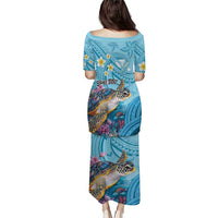 Personalized Hawaii Sea Turtle Puletasi Hawaii Map Ocean Vibes