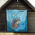 Personalized Hawaii Sea Turtle Quilt Hawaii Map Ocean Vibes