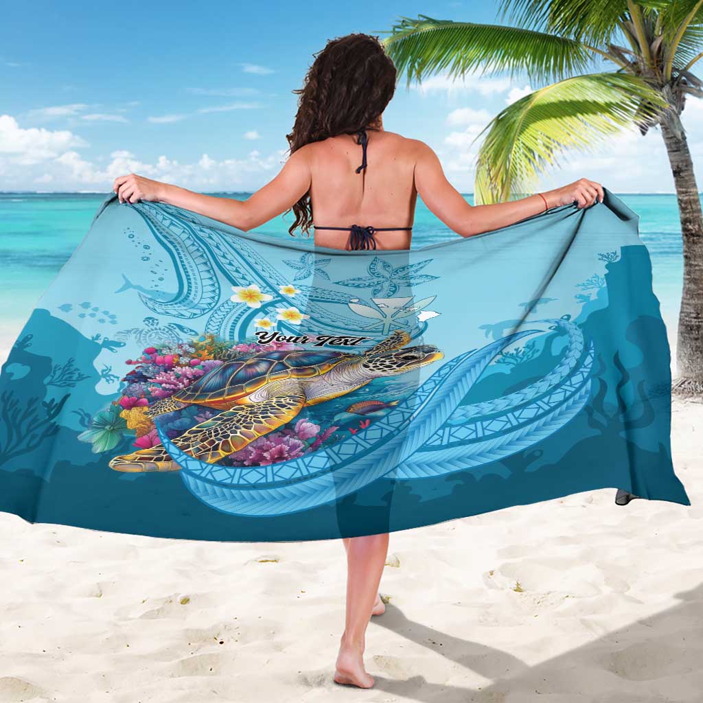 Personalized Hawaii Sea Turtle Sarong Hawaii Map Ocean Vibes