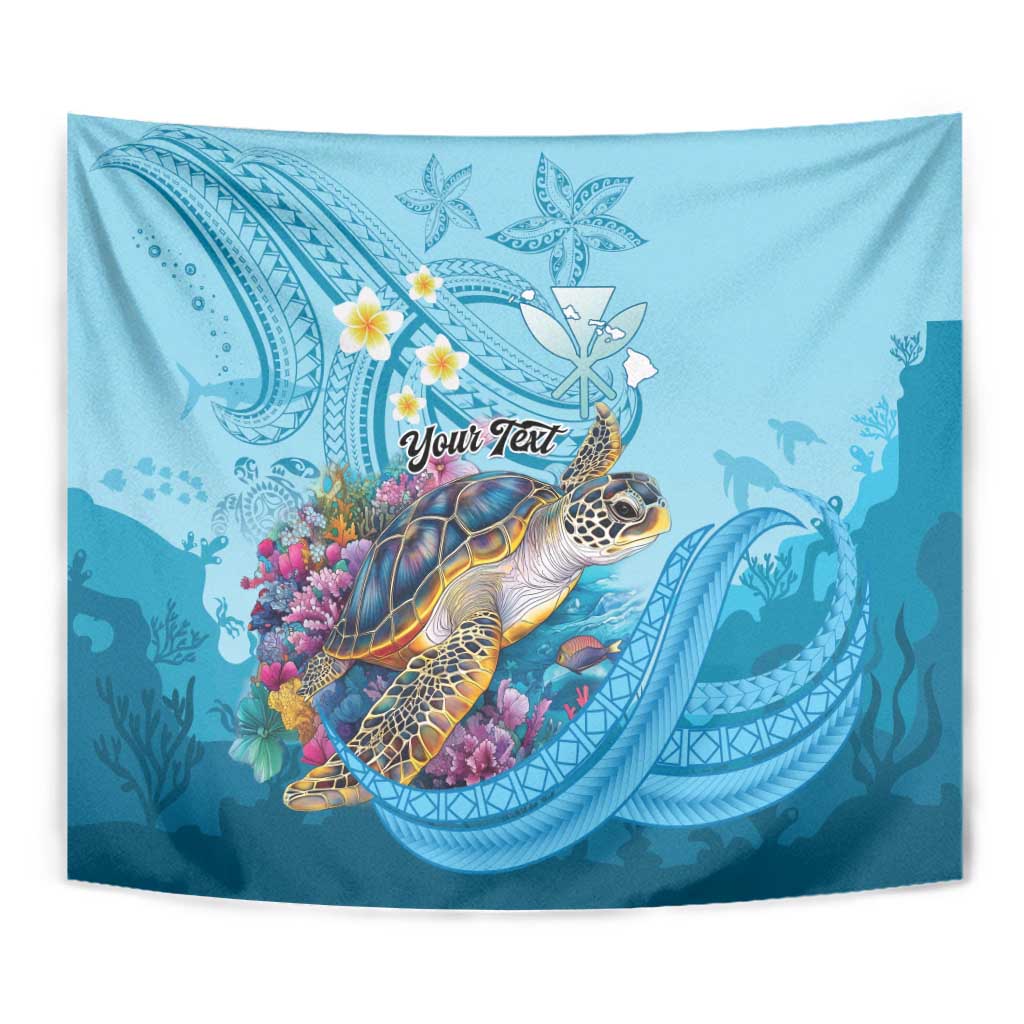 Personalized Hawaii Sea Turtle Tapestry Hawaii Map Ocean Vibes