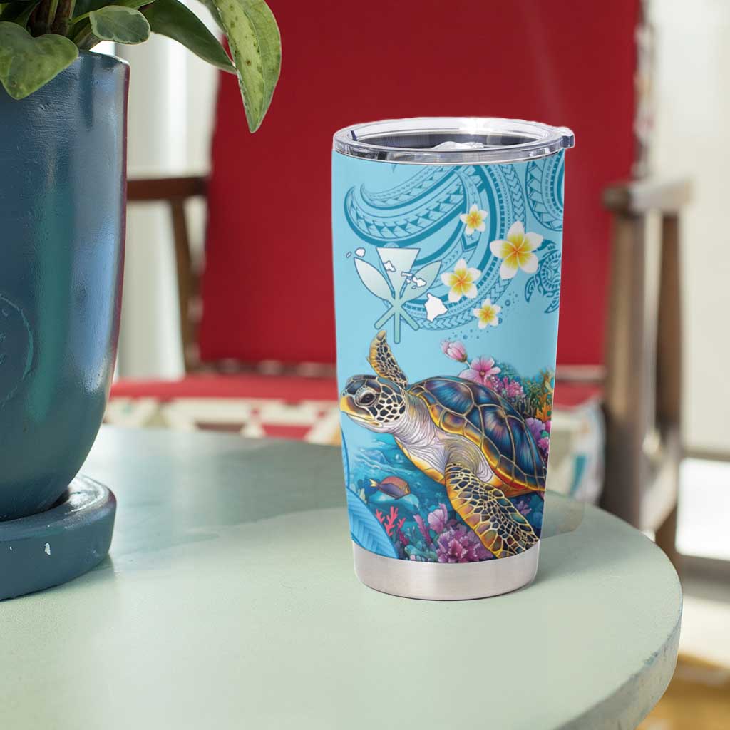 Personalized Hawaii Sea Turtle Tumbler Cup Hawaii Map Ocean Vibes