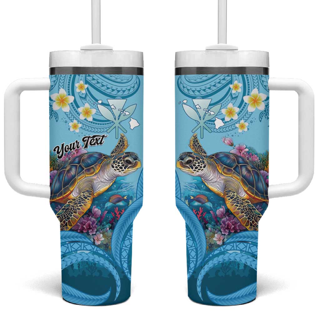 Personalized Hawaii Sea Turtle Tumbler With Handle Hawaii Map Ocean Vibes