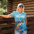 Personalized Hawaii Sea Turtle Women Polo Shirt Hawaii Map Ocean Vibes