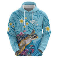 Personalized Hawaii Sea Turtle Zip Hoodie Hawaii Map Ocean Vibes