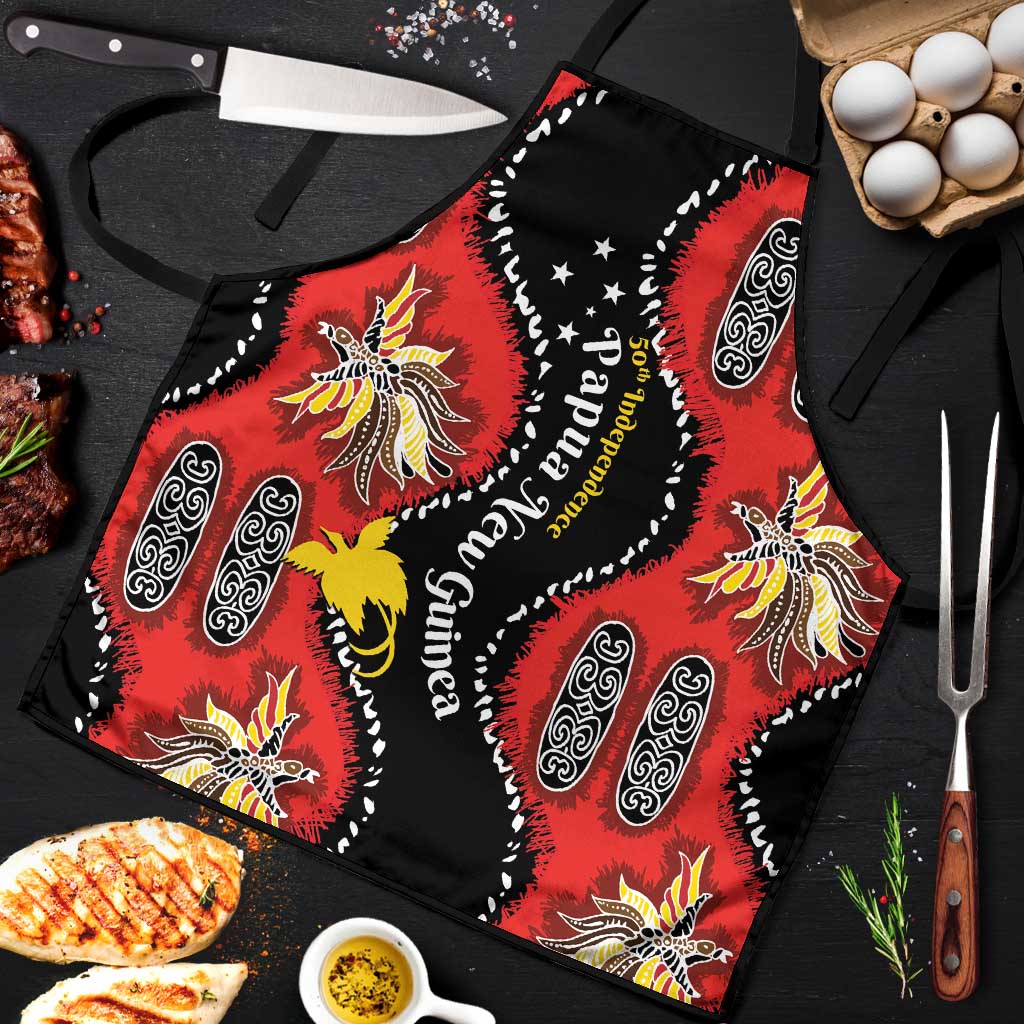 Papua New Guinea 50th Independence Apron PNG Batik Pattern - Polynesian Pride