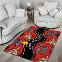 Papua New Guinea 50th Independence Area Rug PNG Batik Pattern - Polynesian Pride