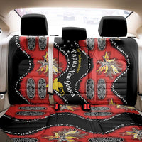 Papua New Guinea 50th Independence Back Car Seat Cover PNG Batik Pattern - Polynesian Pride