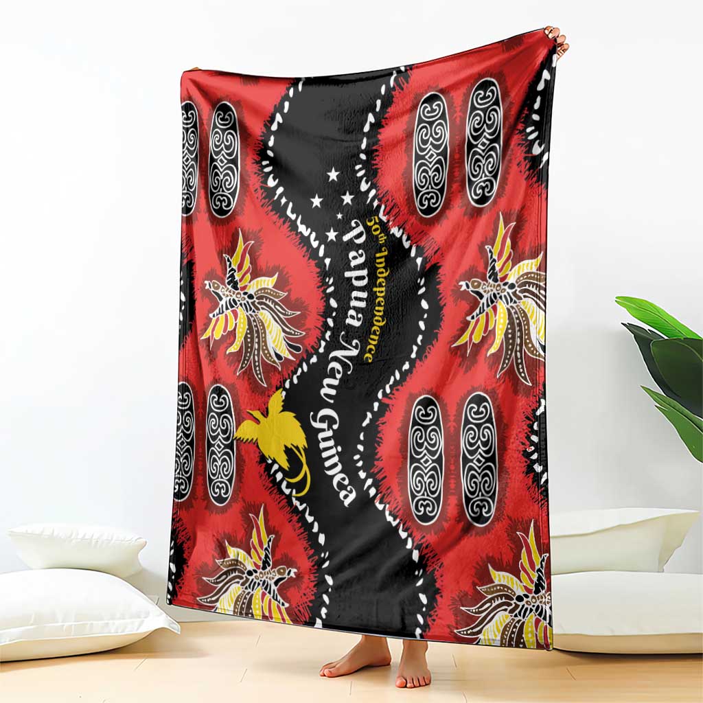 Papua New Guinea 50th Independence Blanket PNG Batik Pattern LT01 - Polynesian Pride