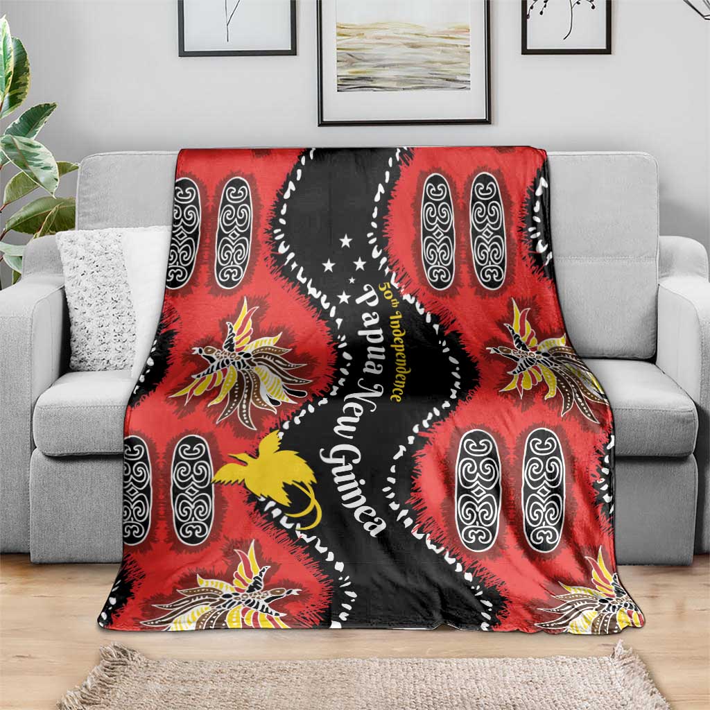 Papua New Guinea 50th Independence Blanket PNG Batik Pattern LT01 - Polynesian Pride