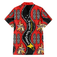 Papua New Guinea 50th Independence Family Matching Long Sleeve Bodycon Dress and Hawaiian Shirt PNG Batik Pattern LT01 - Polynesian Pride