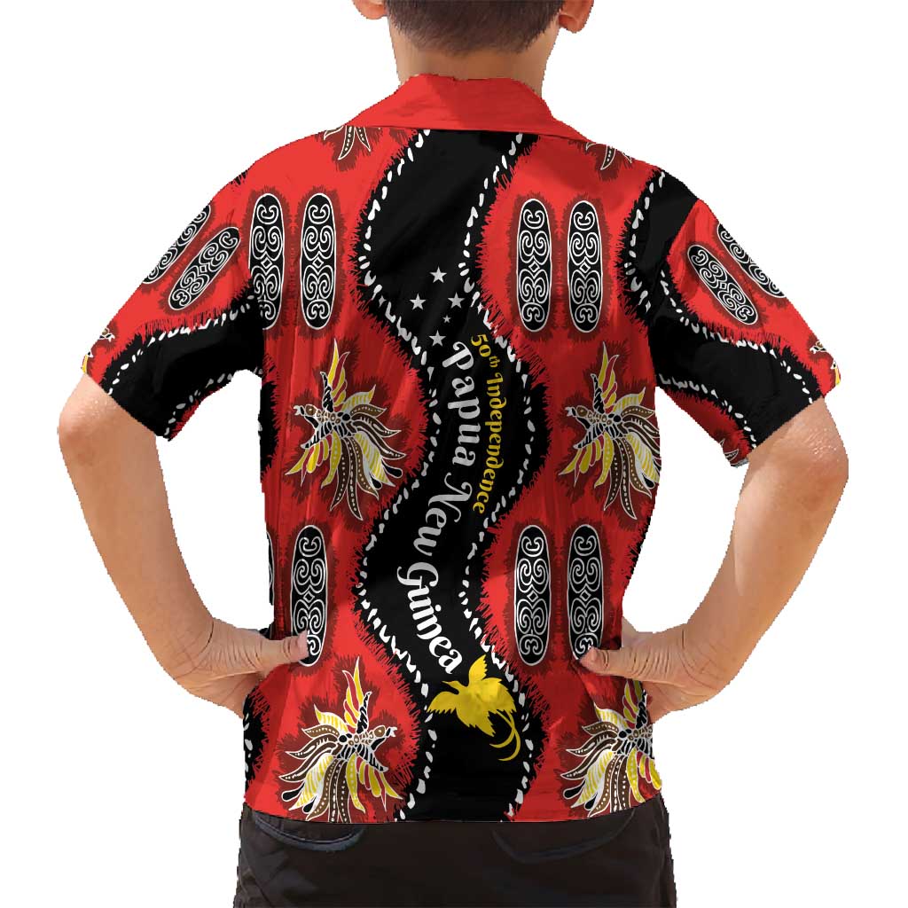 Papua New Guinea 50th Independence Family Matching Puletasi and Hawaiian Shirt PNG Batik Pattern LT01 - Polynesian Pride