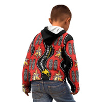 Papua New Guinea 50th Independence Kid Hoodie PNG Batik Pattern - Polynesian Pride