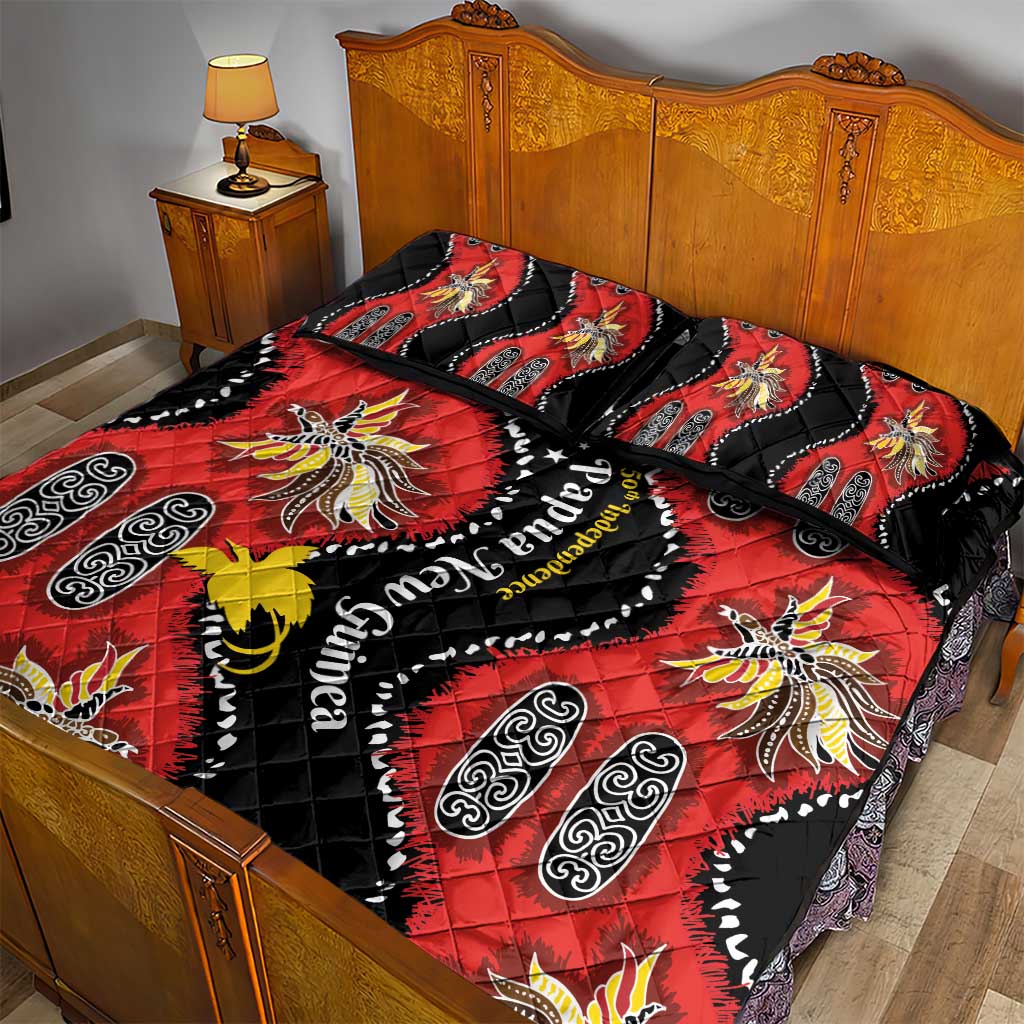 Papua New Guinea 50th Independence Quilt Bed Set PNG Batik Pattern LT01 - Polynesian Pride