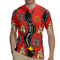 Papua New Guinea 50th Independence Rugby Jersey PNG Batik Pattern - Polynesian Pride