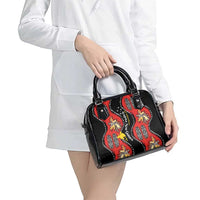 Papua New Guinea 50th Independence Shoulder Handbag PNG Batik Pattern LT01 - Polynesian Pride