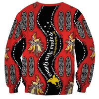 Papua New Guinea 50th Independence Sweatshirt PNG Batik Pattern LT01 - Polynesian Pride
