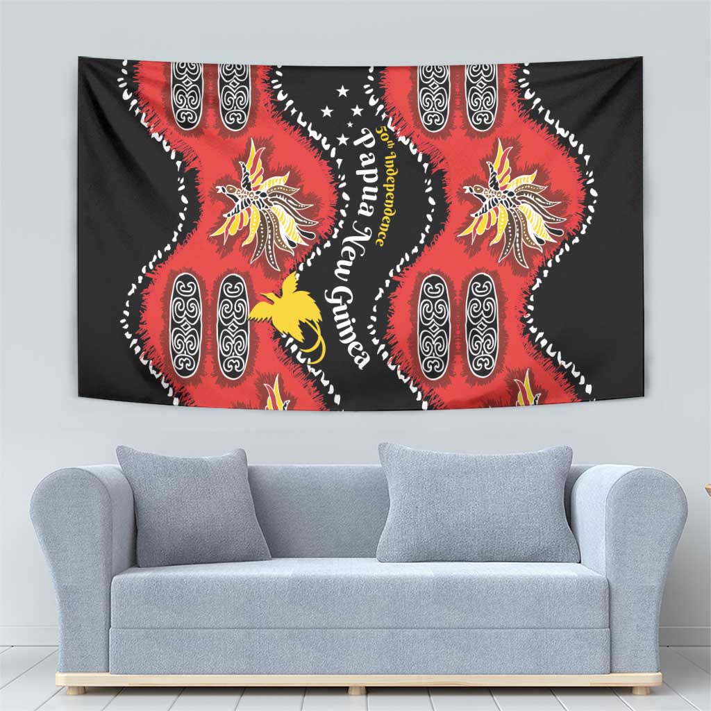 Papua New Guinea 50th Independence Tapestry PNG Batik Pattern LT01 - Polynesian Pride