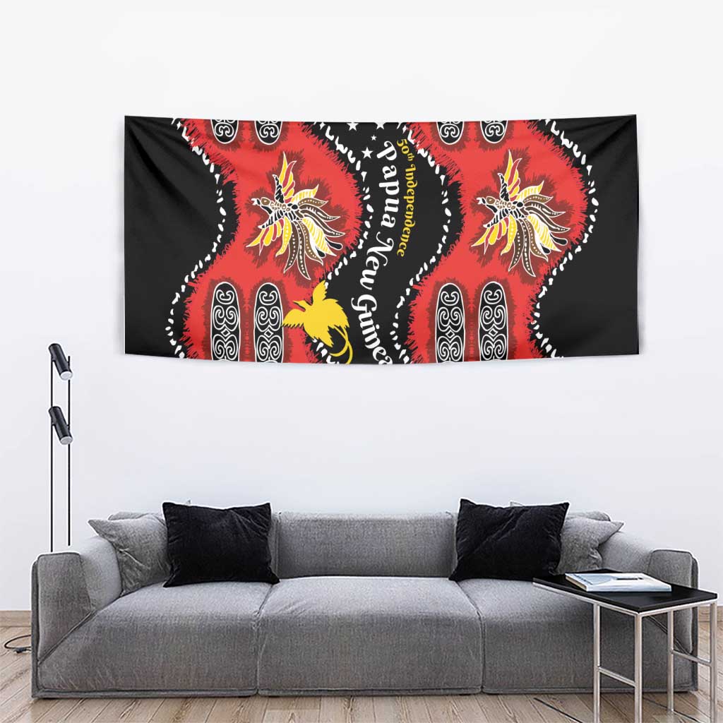 Papua New Guinea 50th Independence Tapestry PNG Batik Pattern LT01 - Polynesian Pride