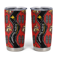 Papua New Guinea 50th Independence Tumbler Cup PNG Batik Pattern - Polynesian Pride