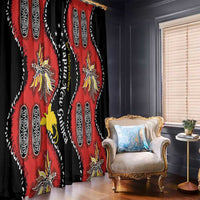 Papua New Guinea 50th Independence Window Curtain PNG Batik Pattern LT01 - Polynesian Pride