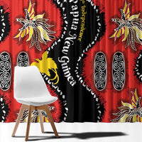 Papua New Guinea 50th Independence Window Curtain PNG Batik Pattern LT01 - Polynesian Pride