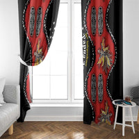 Papua New Guinea 50th Independence Window Curtain PNG Batik Pattern LT01 - Polynesian Pride