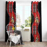 Papua New Guinea 50th Independence Window Curtain PNG Batik Pattern LT01 - Polynesian Pride
