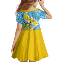 personalised-tuvalu-independence-day-family-matching-summer-maxi-dress-and-hawaiian-shirt-plumeria-45th-anniversary
