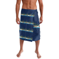 Hawaii Santa Riding Sea Turtle Lavalava Mele Kalikimaka Polynesian Pattern - Polynesian Pride