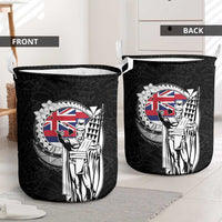Hawaii King Kamehameha Laundry Basket Flag Polynesian Pattern LT01 - Polynesian Pride