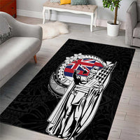 Hawaii King Kamehameha Area Rug Flag Polynesian Pattern LT01 - Polynesian Pride