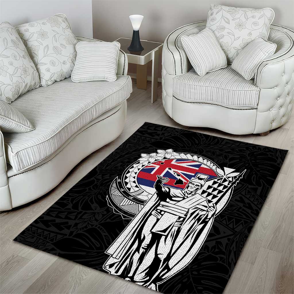 Hawaii King Kamehameha Area Rug Flag Polynesian Pattern LT01 - Polynesian Pride