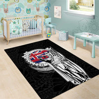 Hawaii King Kamehameha Area Rug Flag Polynesian Pattern LT01 - Polynesian Pride