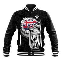 Personalized Hawaii King Kamehameha Baseball Jacket Flag Polynesian Pattern