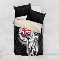 Hawaii King Kamehameha Bedding Set Flag Polynesian Pattern LT01 US Twin 172cm x 218cm Black - Polynesian Pride