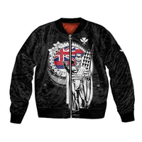 Personalized Hawaii King Kamehameha Bomber Jacket Flag Polynesian Pattern