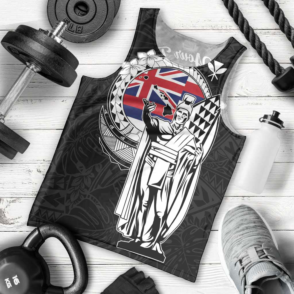 Personalized Hawaii King Kamehameha Men Tank Top Flag Polynesian Pattern LT01 - Polynesian Pride