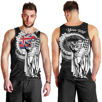 Personalized Hawaii King Kamehameha Men Tank Top Flag Polynesian Pattern LT01 - Polynesian Pride